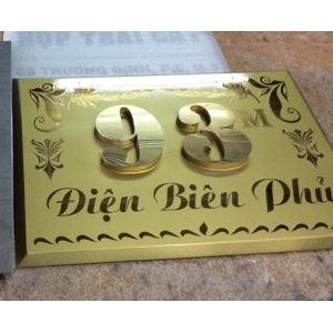 BẢNG SỐ NHÀ GOLD CHỮ SỐ NỔI