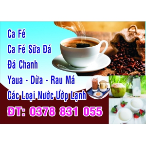 bảng hiệu cà phê  bến tre