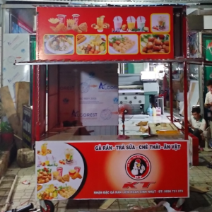 thi công xe gà rán ba Tri Bến Tre