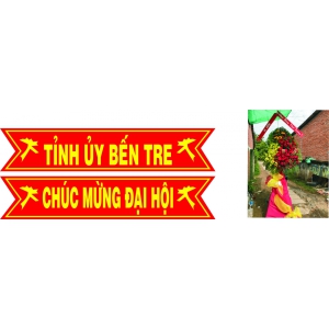 BĂNG RÔN KHAI TRƯƠNG ĐẸP BẾN TRE
