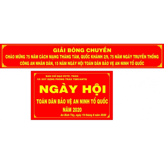băng rôn lễ 2020